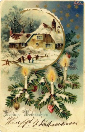 Старинные новогодние открытки