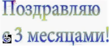 3 Месяца поздравления