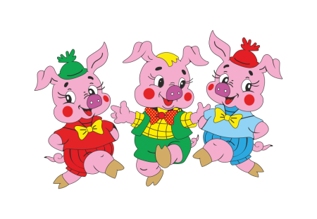 Три поросенка без фона