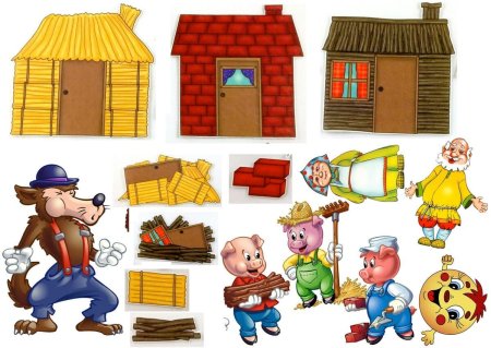 Фланелеграф три поросенка