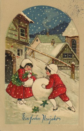 Старинные новогодние открытки
