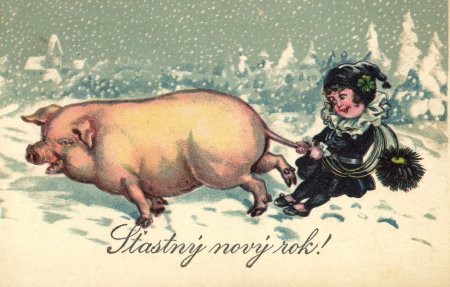 Рождественские открытки начала 20 века