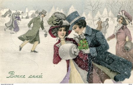 Новый год ретро иллюстрации