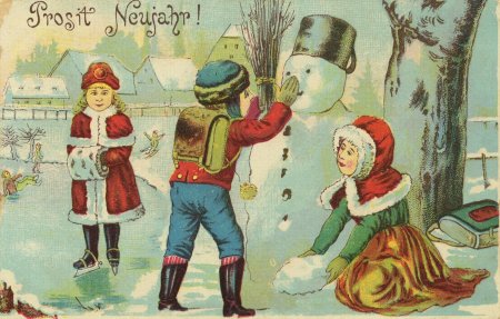 Винтажные новогодние открытки