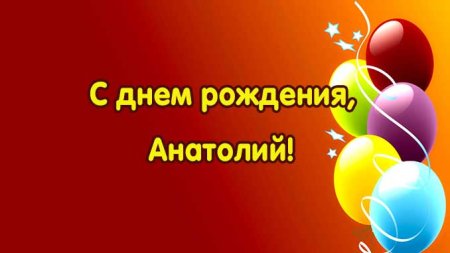 С днём рождения Анатолий