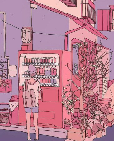 Розовые постеры на стену Эстетика