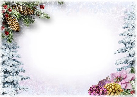 Новогодняя открытка шаблон