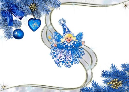 Новогодняя открытка клипарт