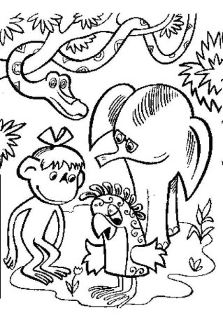 38 Попугаев раскраска