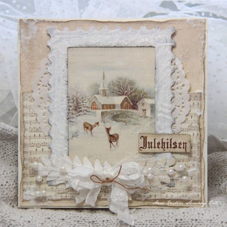 Зимние открытки Скрапбукинг