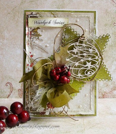 Новогодние открытки Скрапбукинг