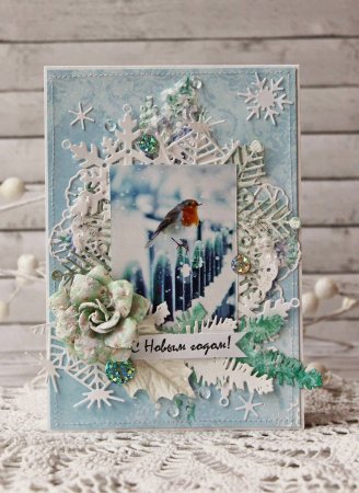 Новогодние открытки ручной работы