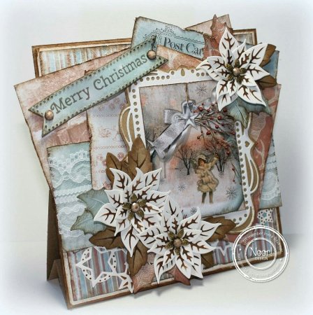 Новогодняя открытка в стиле Винтаж