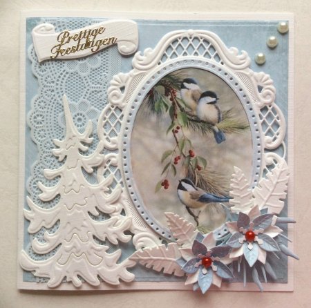 Открытки с Рождеством в стиле Скрапбукинг