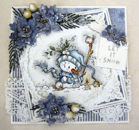 Новогодние открытки Скрапбукинг