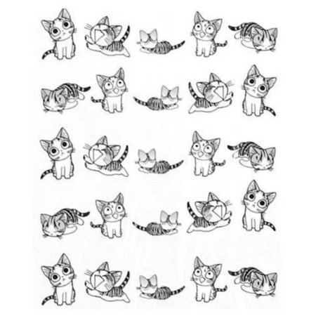 Котики на одном листе