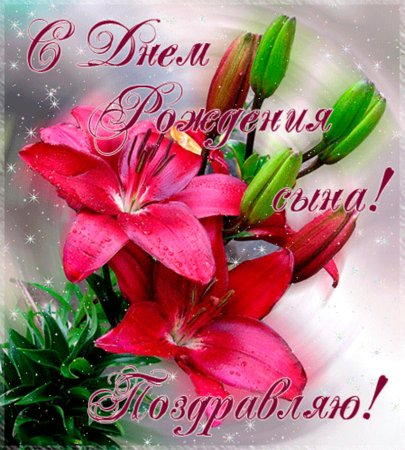 С днём рождения сына