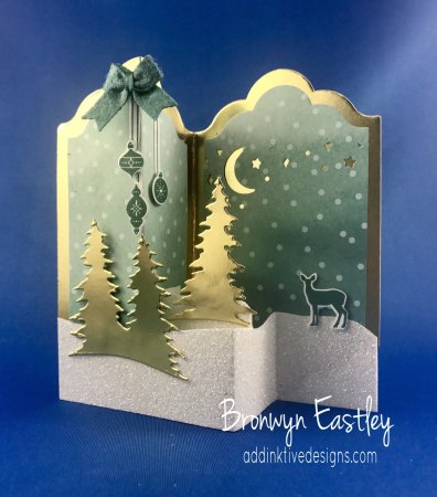 Рождественская открытка объемная