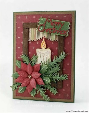 Рождественская аткрытка своими руками