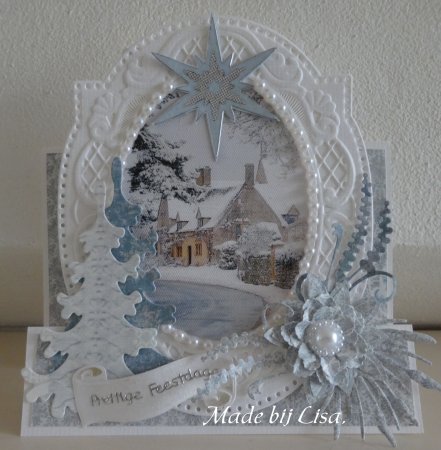 Рождественская открытка поделка