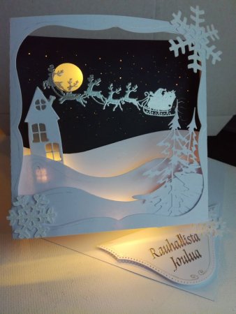 Новогодняя многослойная аппликация