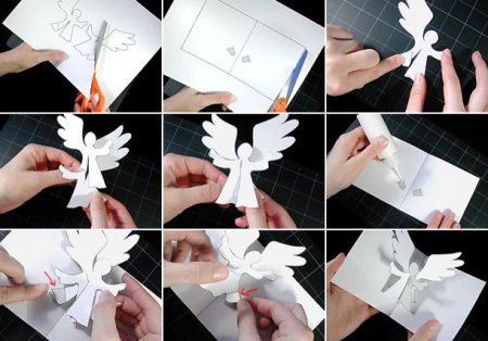 Открытка на Рождество своими руками