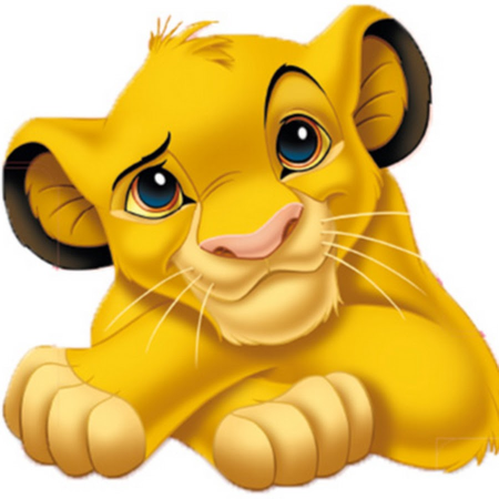 Король Лев Симба с короной