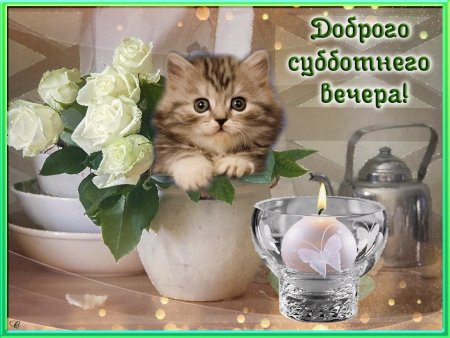 Хорошего субботнего вечера