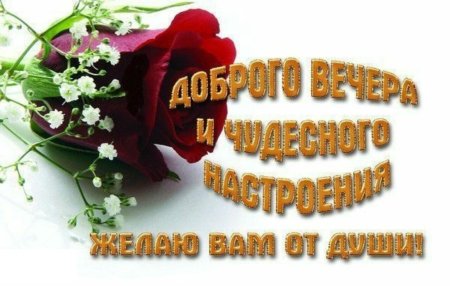 Доброго субботнего вечера и хорошего настроения