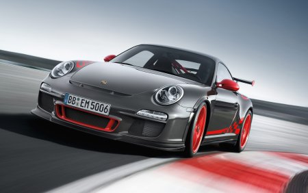 Porsche gt3 RS вертикальные обои спереди