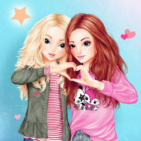 Подруги мультяшные и красивые