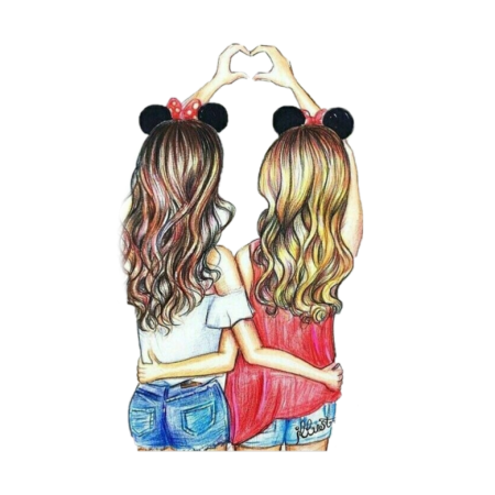 Подруги рисунок