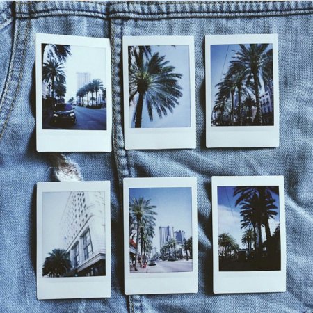 Черно белые полароидные снимки