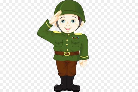 Мультяшный военный