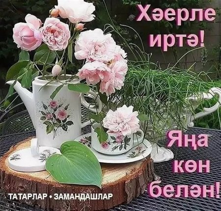 Пожелания с добрым утром на татарском языке