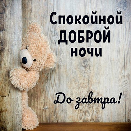 Спокойной ночи доброго завтра