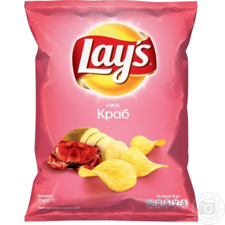 Чипсы Лейс с крабом