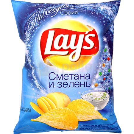 Лейс сметана и зелень 90г
