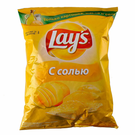Чипсы картофельные lays с солью 80г