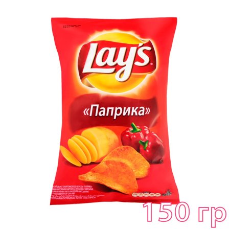 Чипсы Лейс паприка рифленые 90г