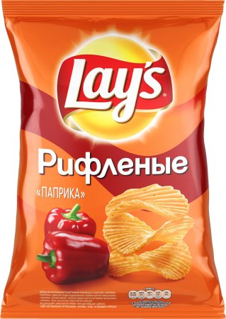 Чипсы Лейс рифленые паприка 150г