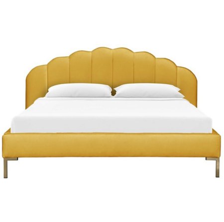Кровать Lydia 160х200 желтая