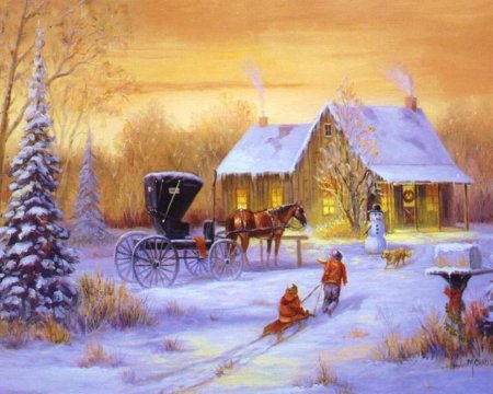Новогодний пейзаж