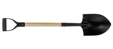 Лопата на прозрачном фоне