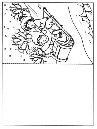 Новогодние открытки раскраски для детей