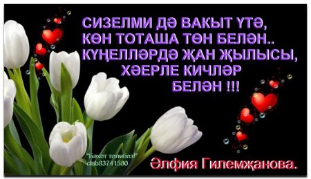 Поздравление с добрым вечером на татарском языке