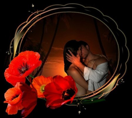 Цветы вечером романтика