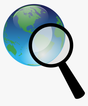 Лупа нарисованная