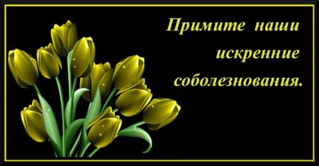 Примите наши искренние соболезнования