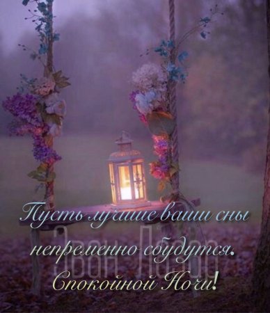 Благословенного вечера и ночи